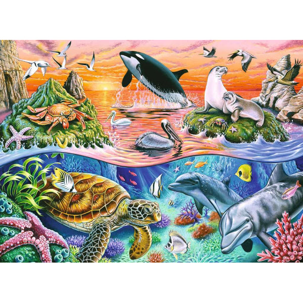 Puzzle 100p XXL - L'océan Coloré