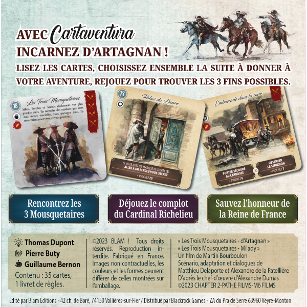 Cartaventura: Les Trois Mousquetaires - L'Honneur de la Reine
