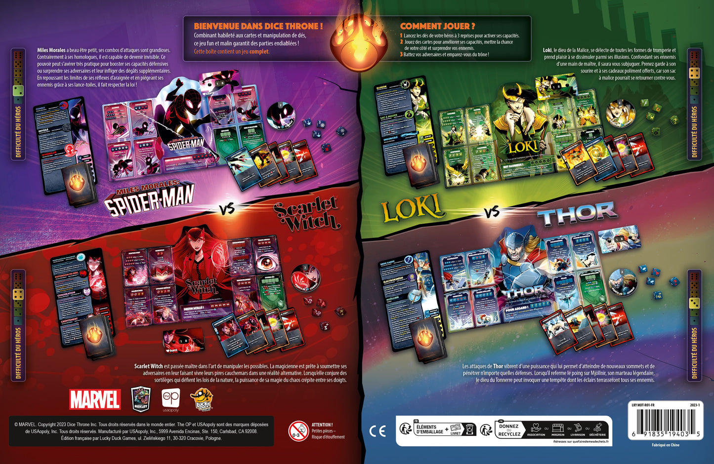 Marvel Dice Throne: Scarlet Witch v. Thor v. Loki v. Spider-Man