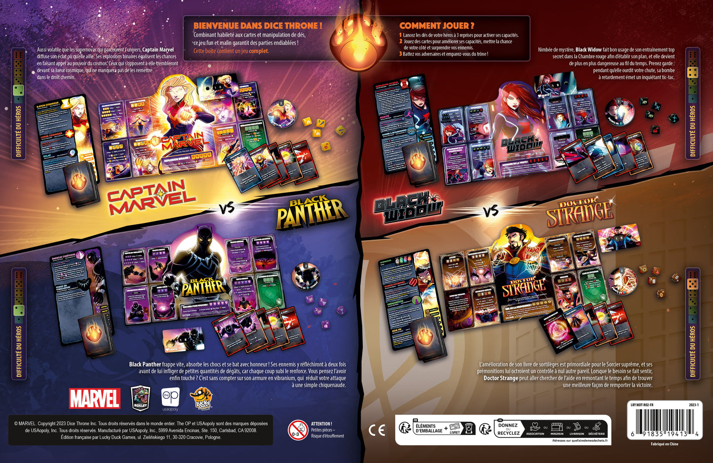 Marvel Dice Throne: Captain Marvel v. Black Panther v. Doctor Strange v. Black Widow