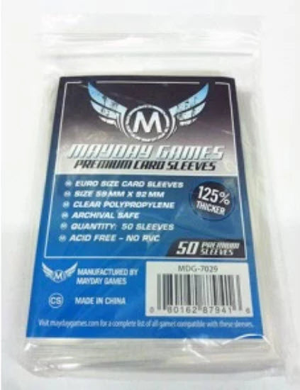 Protège Cartes / Sleeves Premium - 59x92mm (x50) - Mayday Games