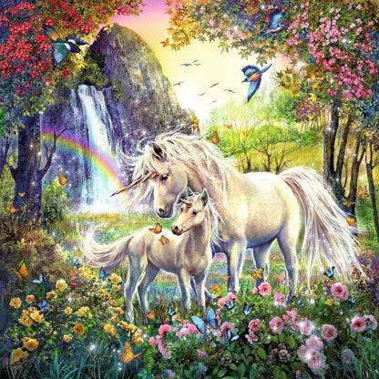 Puzzles 3x49p - Belles Licornes