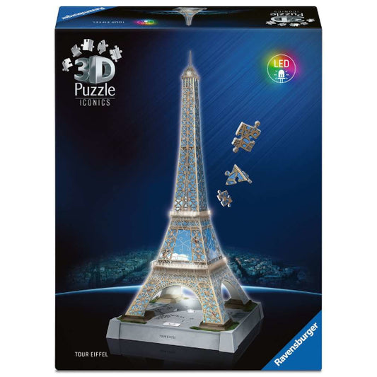 3D Puzzle Iconics - Tour Eiffel Illuminée