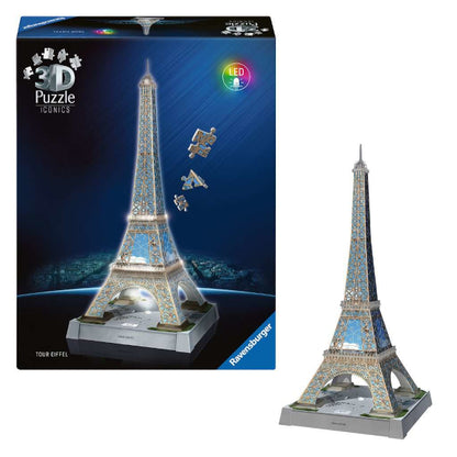 3D Puzzle Iconics - Tour Eiffel Illuminée