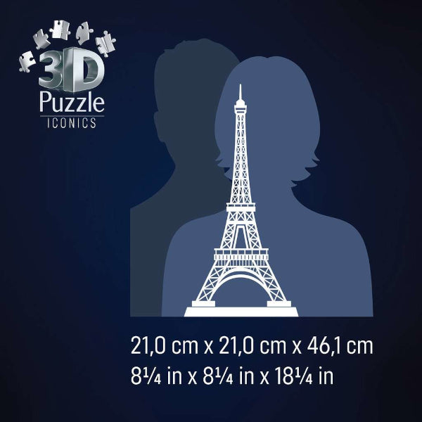 3D Puzzle Iconics - Tour Eiffel Illuminée