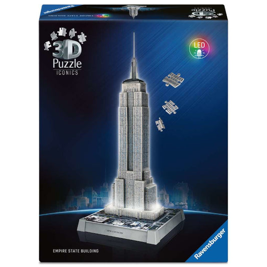 3D Puzzle Iconics - Empire State Building illuminé