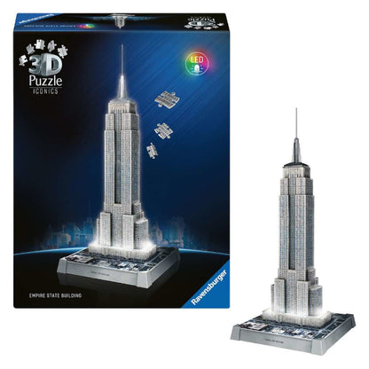 3D Puzzle Iconics - Empire State Building illuminé