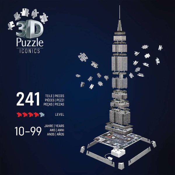 3D Puzzle Iconics - Empire State Building illuminé