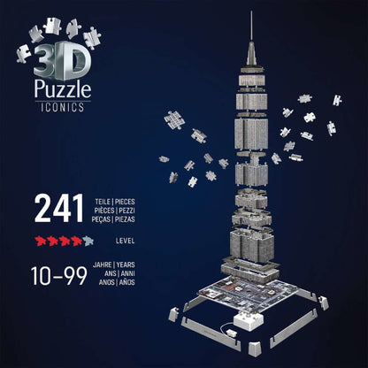 3D Puzzle Iconics - Empire State Building illuminé
