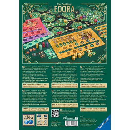Dos de la boite du jeu Les Druides d'Edora