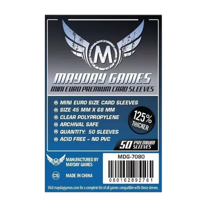 Protège Cartes / Sleeves Premium - 45x68mm (x50) - Mayday Games