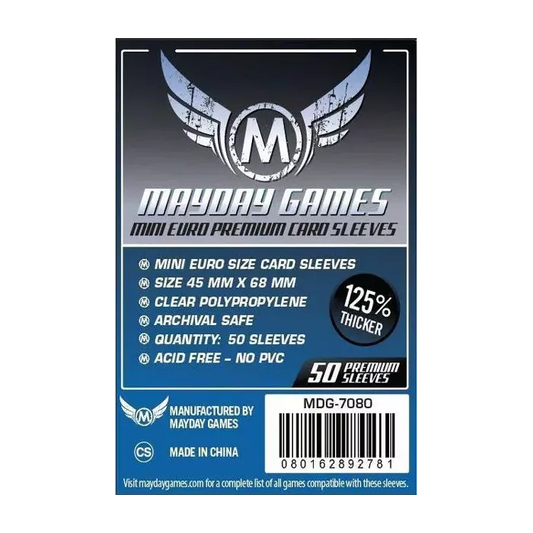 Protège Cartes / Sleeves Premium - 45x68mm (x50) - Mayday Games