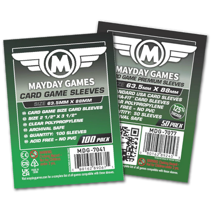 Protège Cartes / Sleeves Premium - 63,5x88mm (x50) - Mayday Games