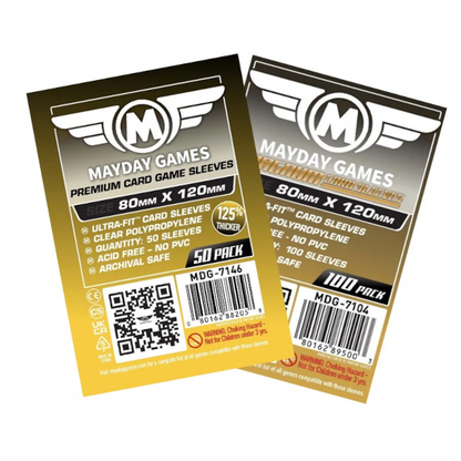 Protège Cartes / Sleeves Premium - 80x120mm (x50) - Mayday Games