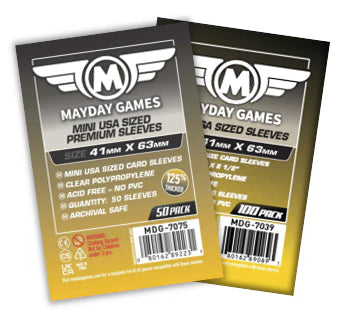 Protège Cartes / Sleeves Premium - 41x63mm (x50) - Mayday Games