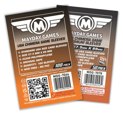 Protège Cartes / Sleeves Premium - 57,5x89mm (x50) - Mayday Games