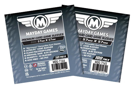 Protège Cartes / Sleeves Premium - 57x57mm (x50) - Mayday Games