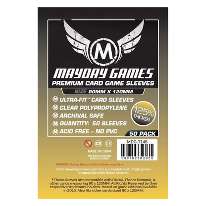 Protège Cartes / Sleeves Premium - 80x120mm (x50) - Mayday Games